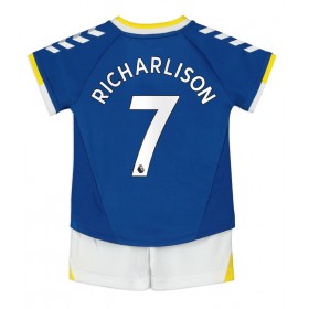 Camisolas de futebol Everton Richarlison 7 Criança Equipamento Principal 2021/22 Manga Curta